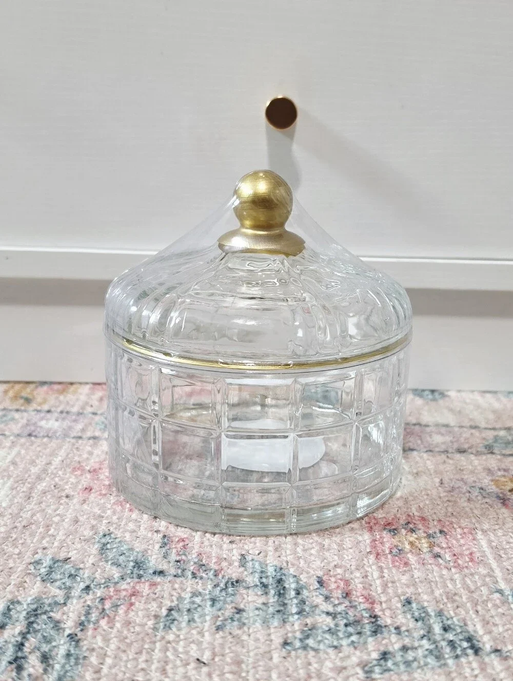Target Bullseye Playground 2026 Glass Lidded Trinket Box - Clear